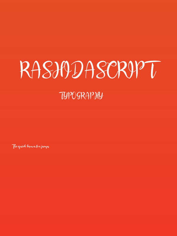 RashidaScript Poster