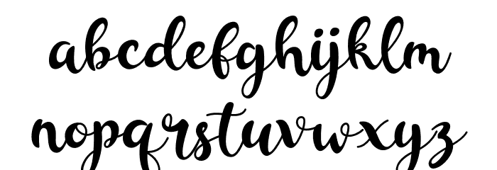 RashidaScript Font LOWERCASE