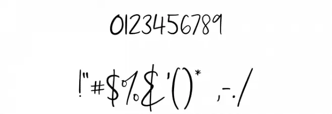 Rashilla | Signature Font OTHER CHARS