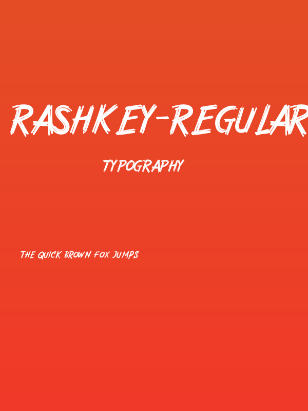 Rashkey-Regular Poster