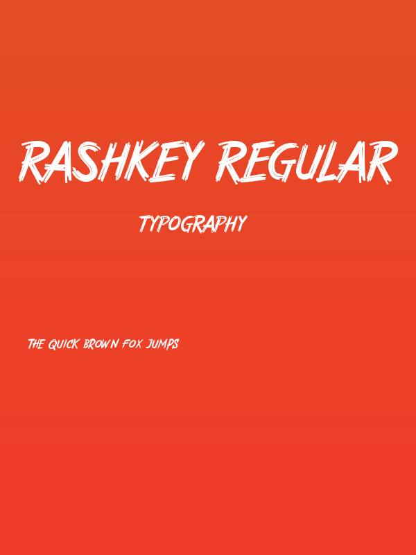 Rashkey Regular Poster