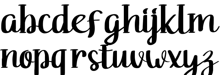 Rasia Font LOWERCASE