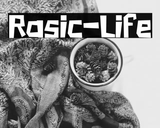 Rasic-Life Font examples