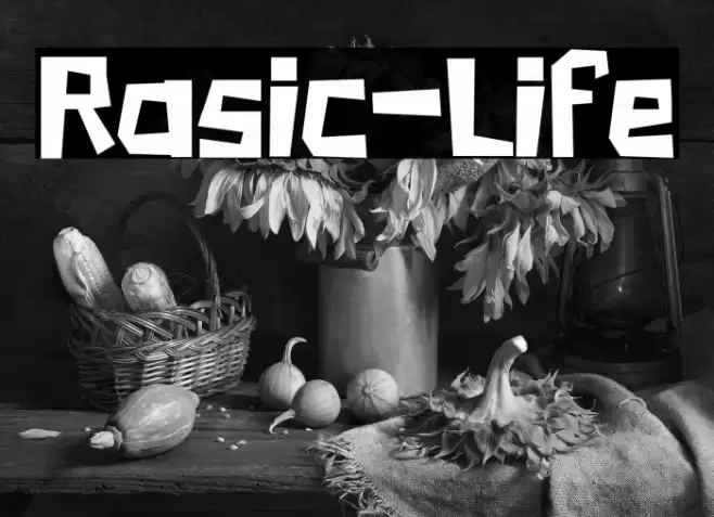 Rasic-Life Font examples
