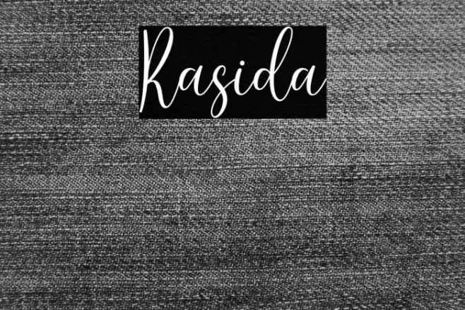 Rasida Font examples