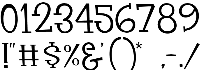 Rasionil Font OTHER CHARS
