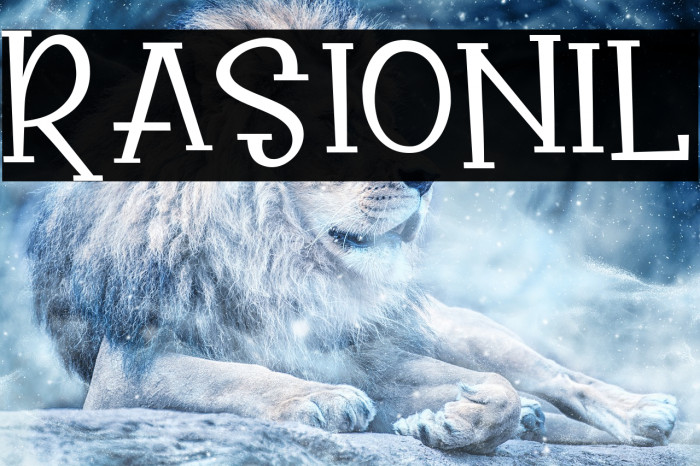 Rasionil Font examples