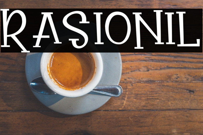 Rasionil Font examples