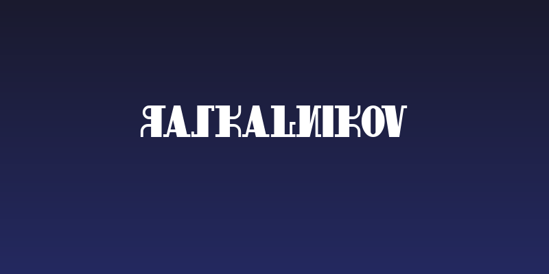 Raskalnikov Social Header