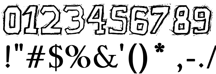 Raslani American letters Bold Font OTHER CHARS