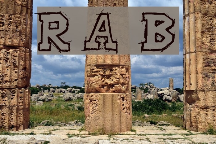 Raslani American letters Bold Font examples