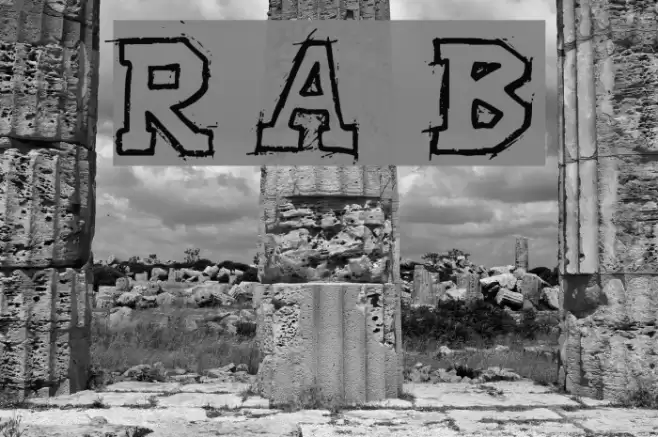 Raslani American letters Bold Polices examples