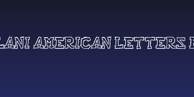 Raslani American letters Bold Social Header