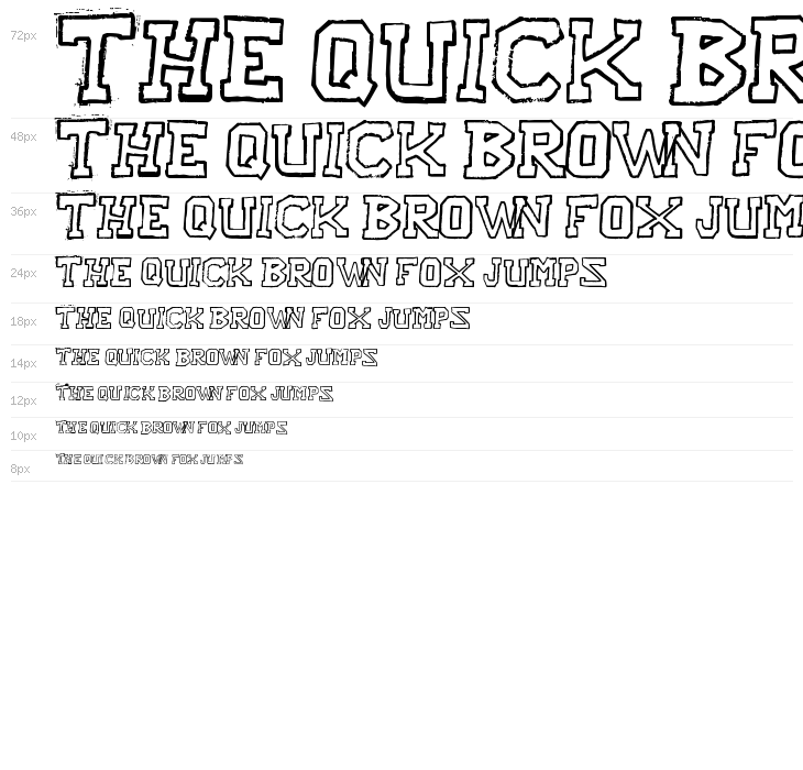 Raslani American letters Bold Waterfall