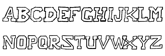 Raslani American letters Bold Font LOWERCASE