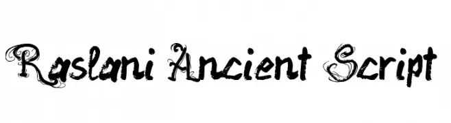 Raslani Ancient Script  Fuentes Gratis Descargar