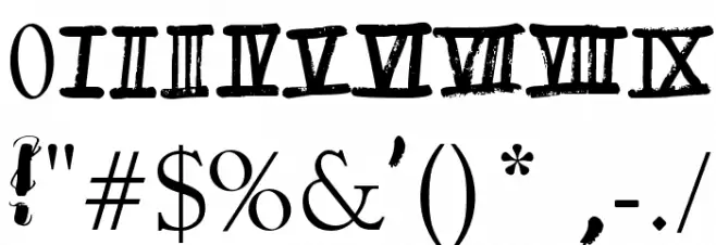 Raslani Ancient Script Font OTHER CHARS