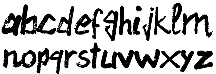 Raslani Ancient Script Font LOWERCASE