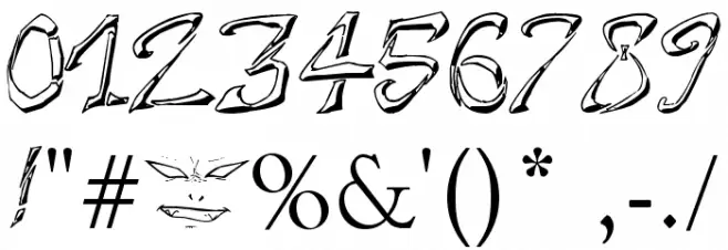 Raslani Destroyed Souls Font OTHER CHARS