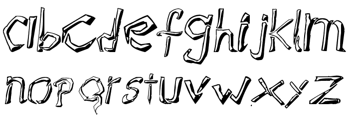 Raslani Destroyed Souls Font LOWERCASE