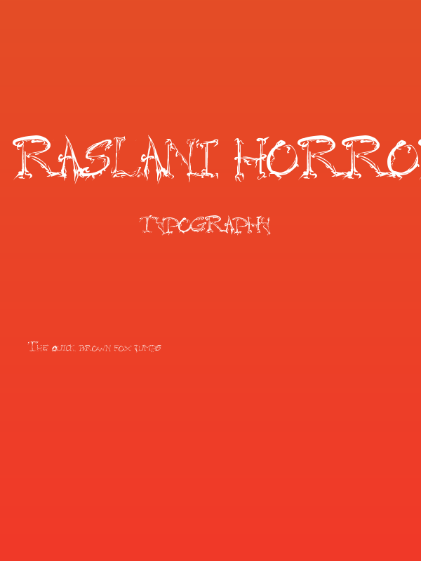 Raslani Horrorz Poster