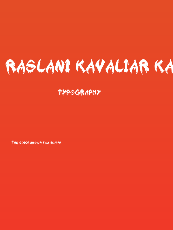 Raslani Kavaliar Kaiser Poster
