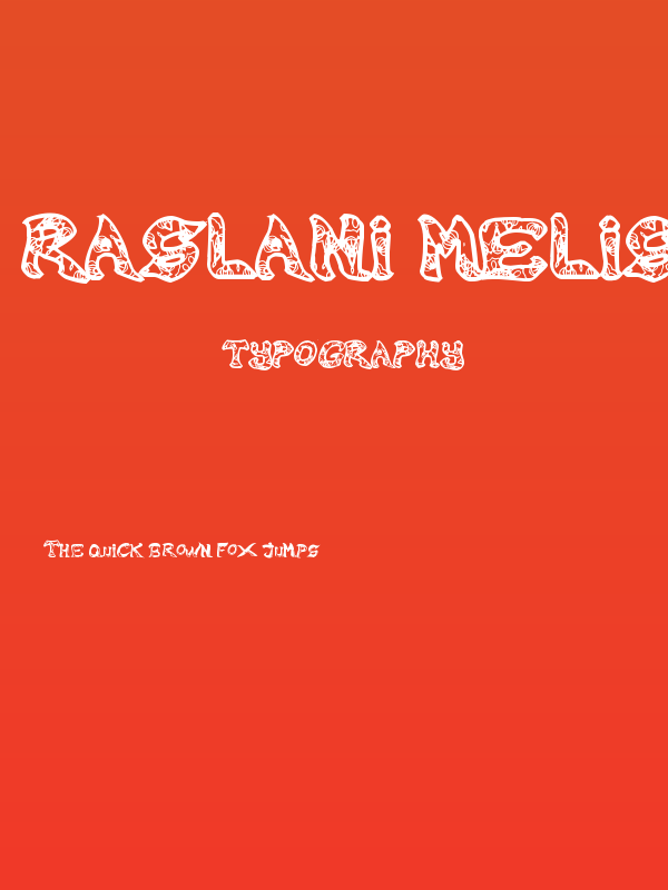 Raslani Melissa Poster
