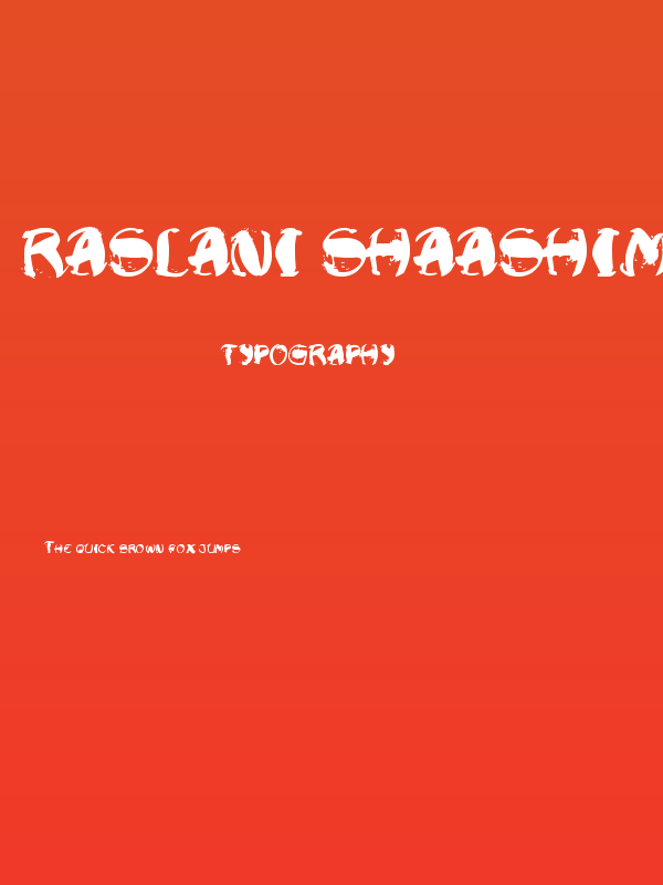 Raslani Shaashimov Poster
