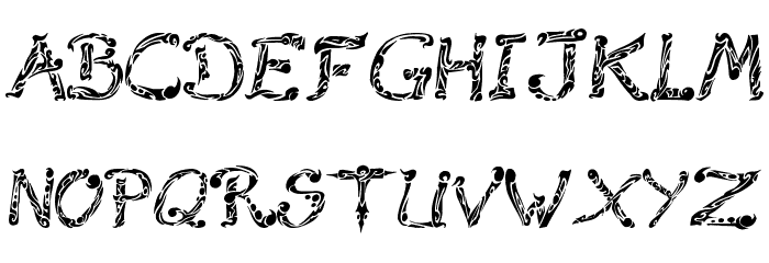 Raslani Tribal Font LOWERCASE