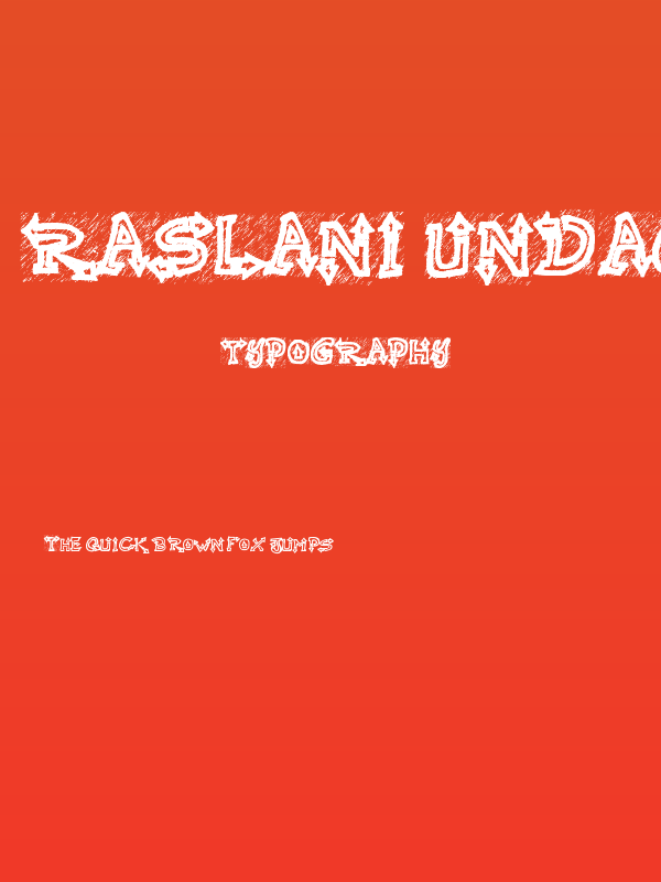 Raslani Undaground Bold Poster