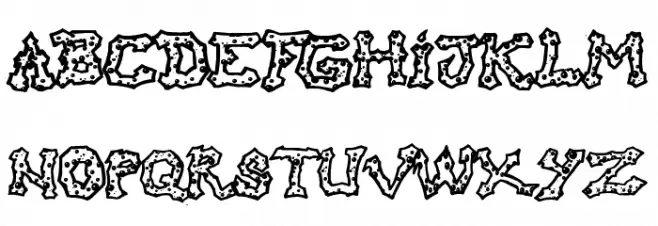 Raslani hO oH! Font UPPERCASE