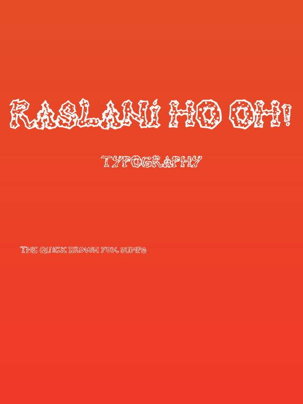 Raslani hO oH! Poster