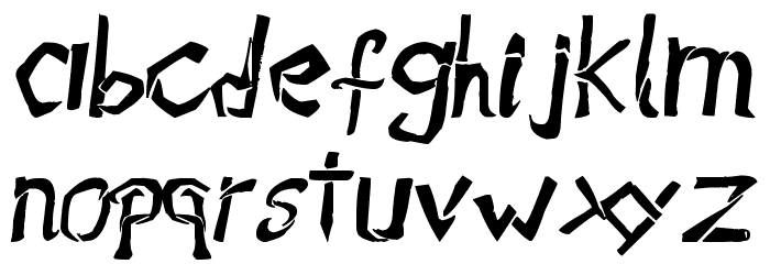 Raslani Âmes Brisées Font LOWERCASE