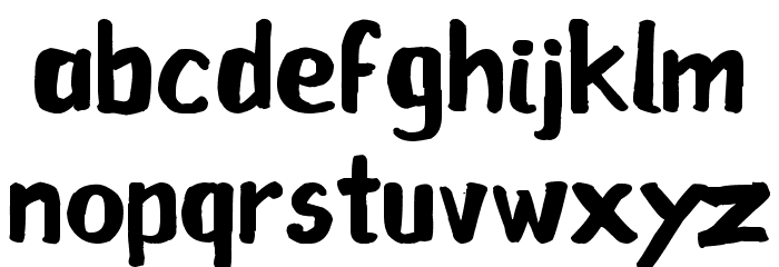 Raslens Shaa Abedossen Font LOWERCASE
