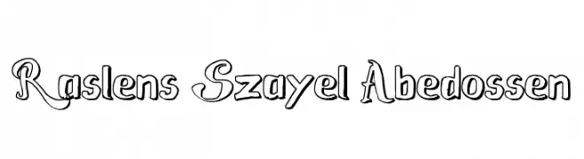 Raslens Szayel Abedossen  Free Fonts Download