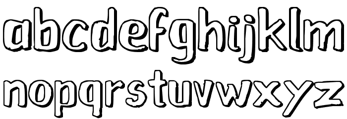 Raslens Szayel Abedossen Font LOWERCASE