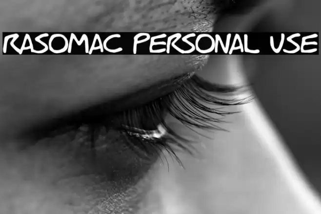 Rasomac Personal Use Font examples