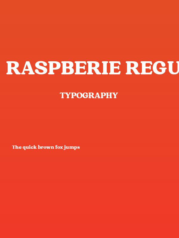 Raspberie Regular Poster