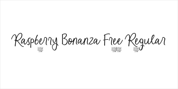 Raspberry Bonanza Free Regular Logo