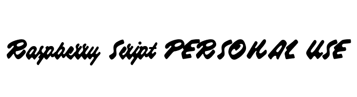 Raspberry Script PERSONAL USE  免费字体下载