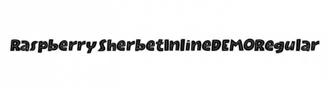 Raspberry Sherbet Inline DEMO Regular  Descarca Fonturi Gratis