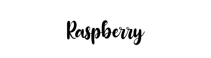 Raspberry  フリーフォントのダウンロード