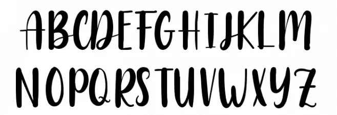 Raspberry Font UPPERCASE
