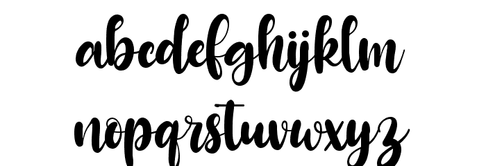 Raspberry Font LOWERCASE