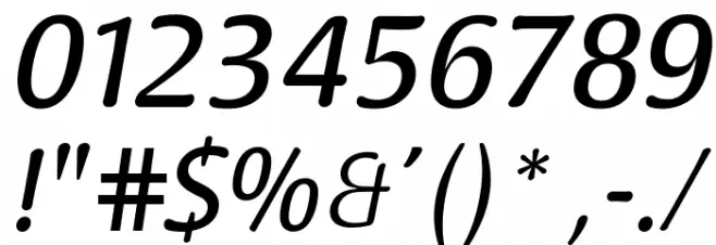 Raspoutine Classic Italic Font OTHER CHARS