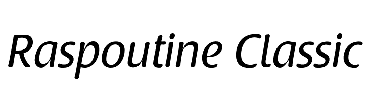 Raspoutine Classic Font