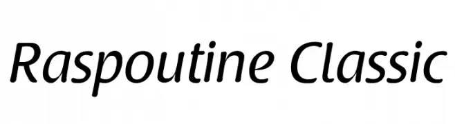 Raspoutine Classic  les polices de caractères gratuit tlcharger