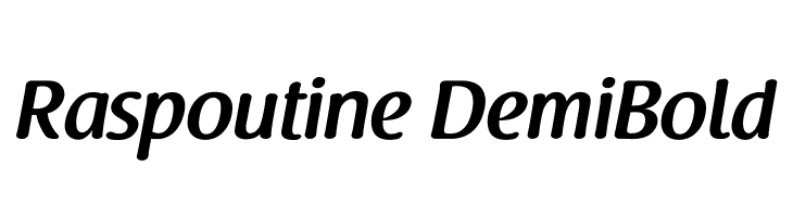 Raspoutine DemiBold Font