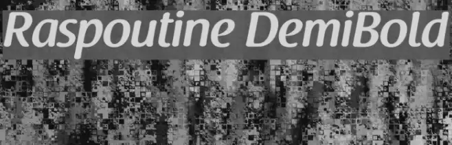 Raspoutine DemiBold Font examples