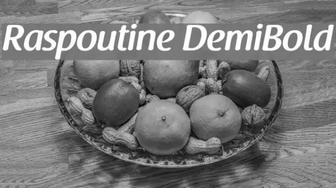 Raspoutine DemiBold Font examples
